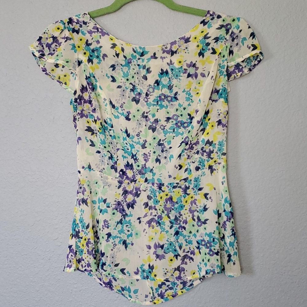 Floral Peplum Top